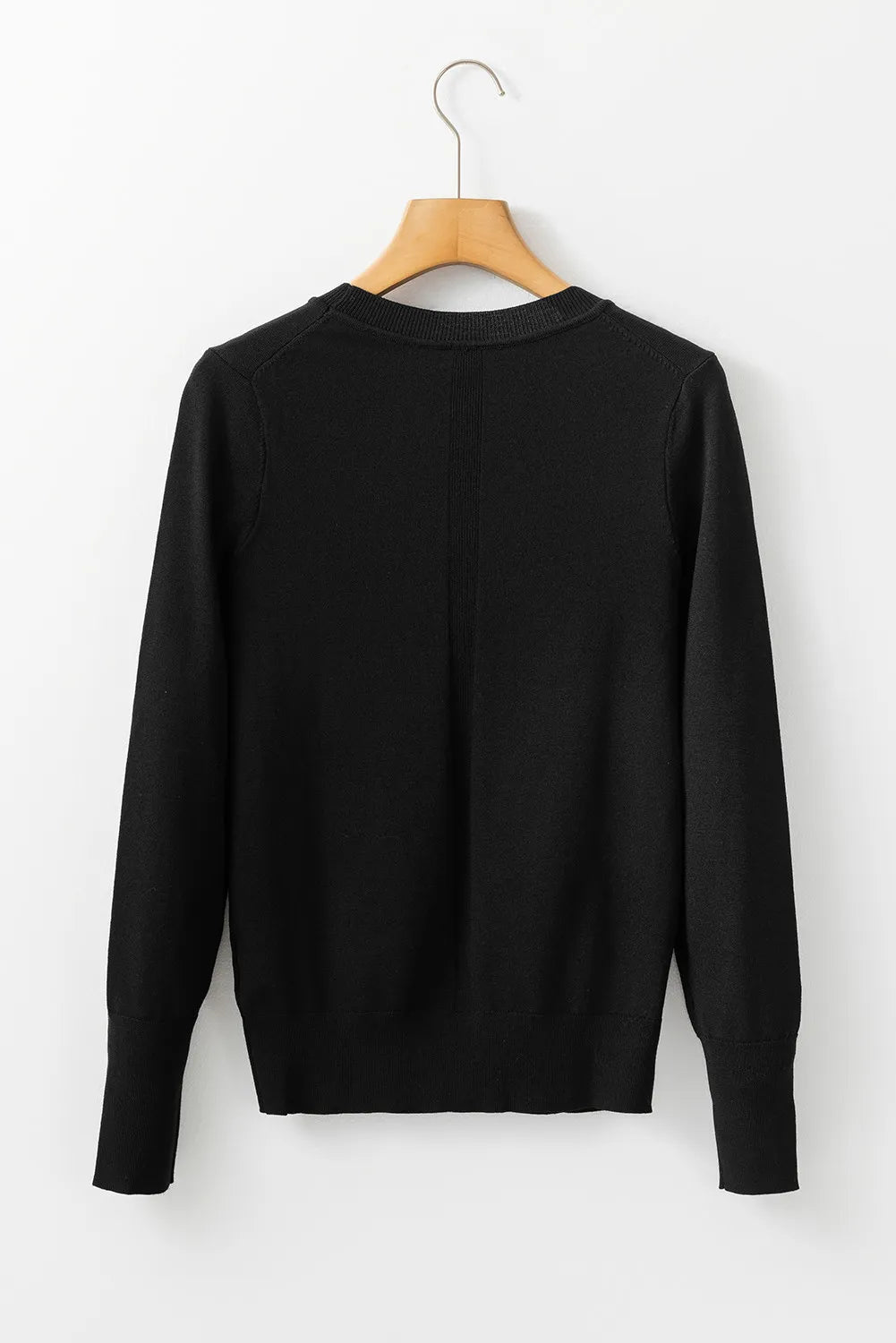 Round Neck Long Sleeve Knit Top-TOPS / DRESSES-[Adult]-[Female]-2022 Online Blue Zone Planet