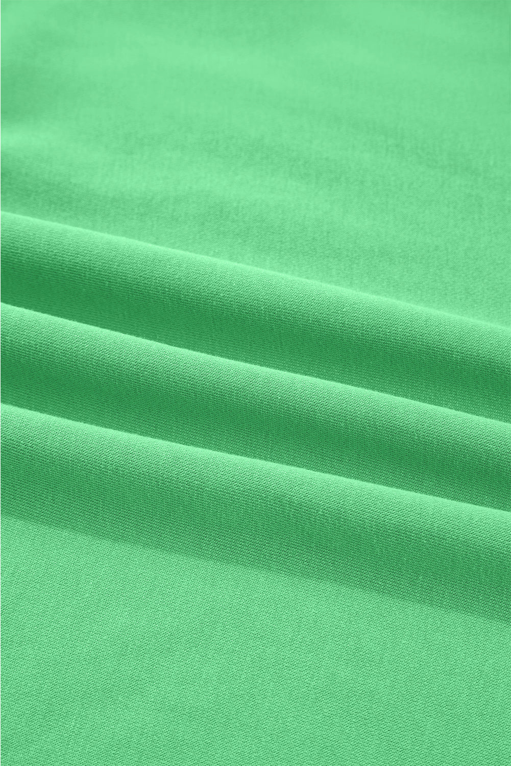 Bright Green Drop Shoulder Puff Sleeve Crop Pullover Drawstring Wide Leg Pants Set-Two Piece Sets/Pant Sets-[Adult]-[Female]-2022 Online Blue Zone Planet