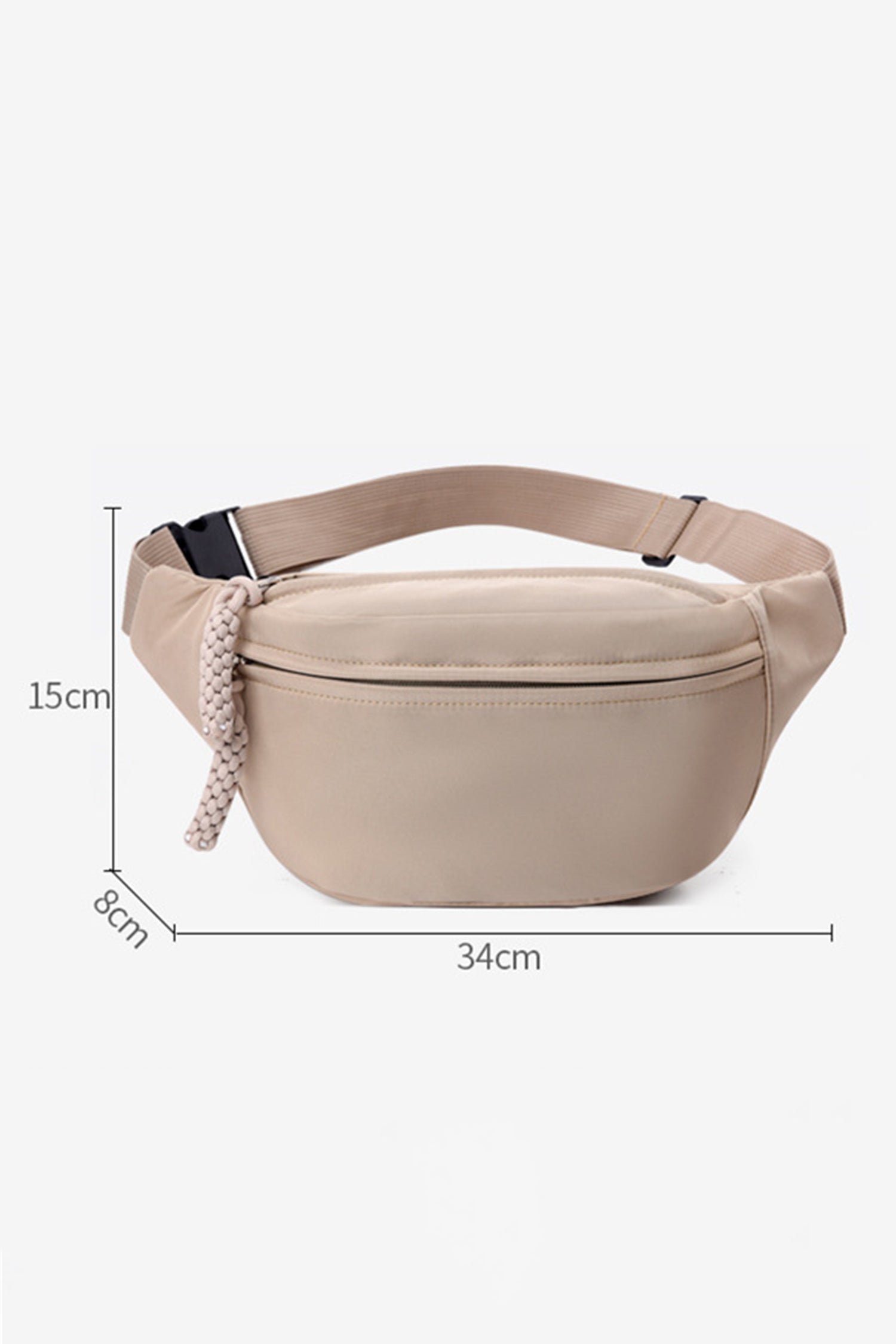 Gray Solid Color Braided Pull-tab Zip Crossbody Bag-Shoes & Bags/Crossbody Bags-[Adult]-[Female]-2022 Online Blue Zone Planet