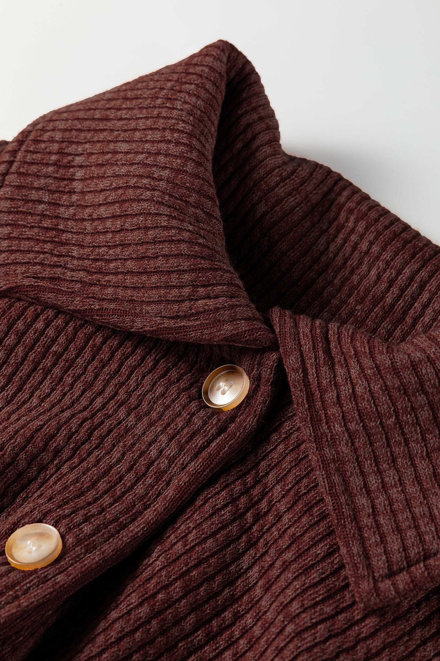 Red Sandalwood Ribbed Knit Buttons Front Flap Pocket Casual Shacket-Outerwear/Jackets-[Adult]-[Female]-2022 Online Blue Zone Planet