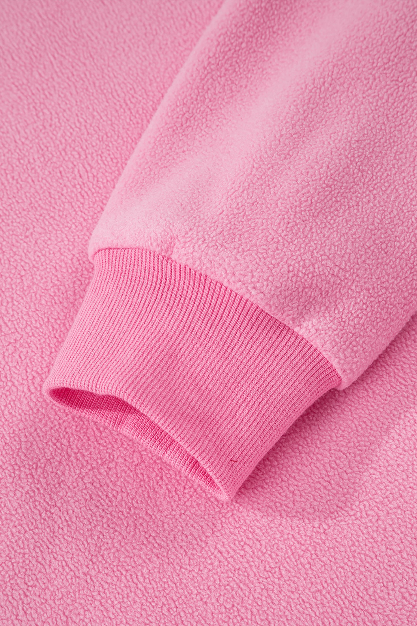 Bright Pink Oversize Drop Shoulder Reversible Mock Neck Sweatshirt-Tops/Sweatshirts & Hoodies-[Adult]-[Female]-2022 Online Blue Zone Planet