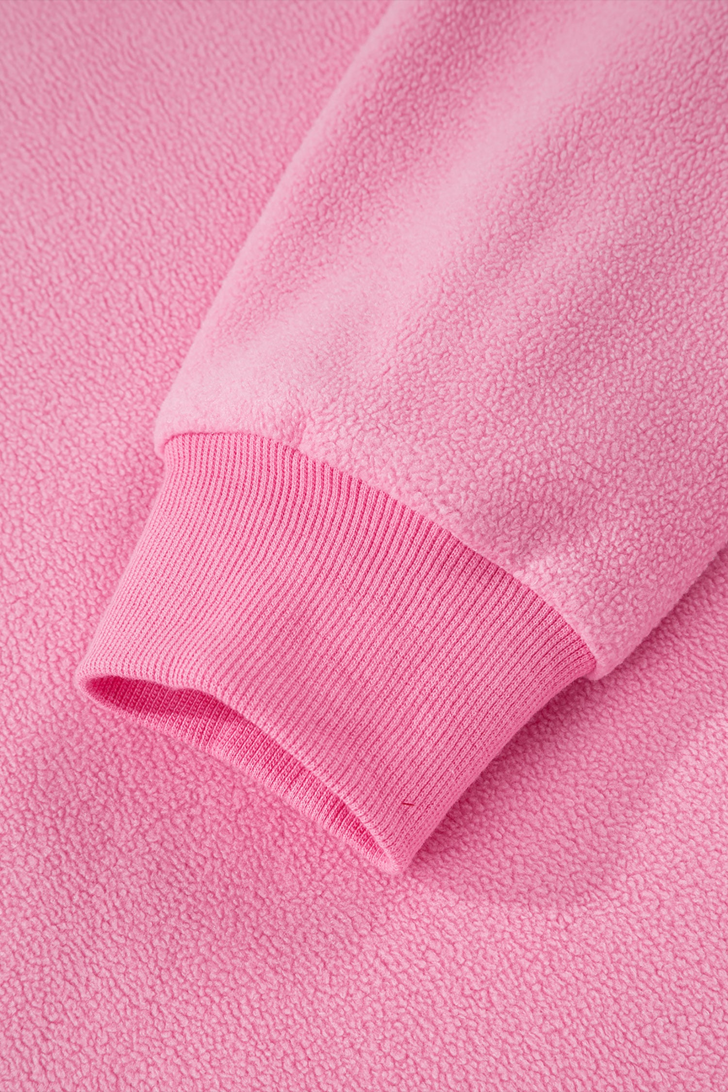 Bright Pink Oversize Drop Shoulder Reversible Mock Neck Sweatshirt-Tops/Sweatshirts & Hoodies-[Adult]-[Female]-2022 Online Blue Zone Planet