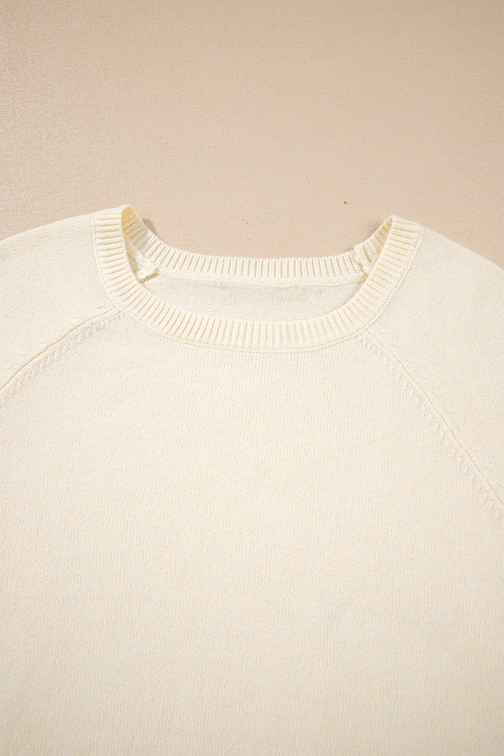 White Buttoned Bishop Sleeve Crew Neck Sweater-TOPS / DRESSES-[Adult]-[Female]-2022 Online Blue Zone Planet