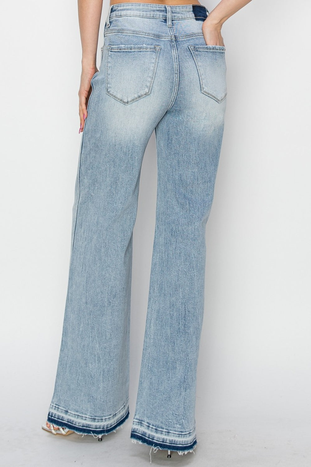 Blue Zone Planet | Risen Full Size High Rise Wide Leg Jeans-TOPS / DRESSES-[Adult]-[Female]-2022 Online Blue Zone Planet