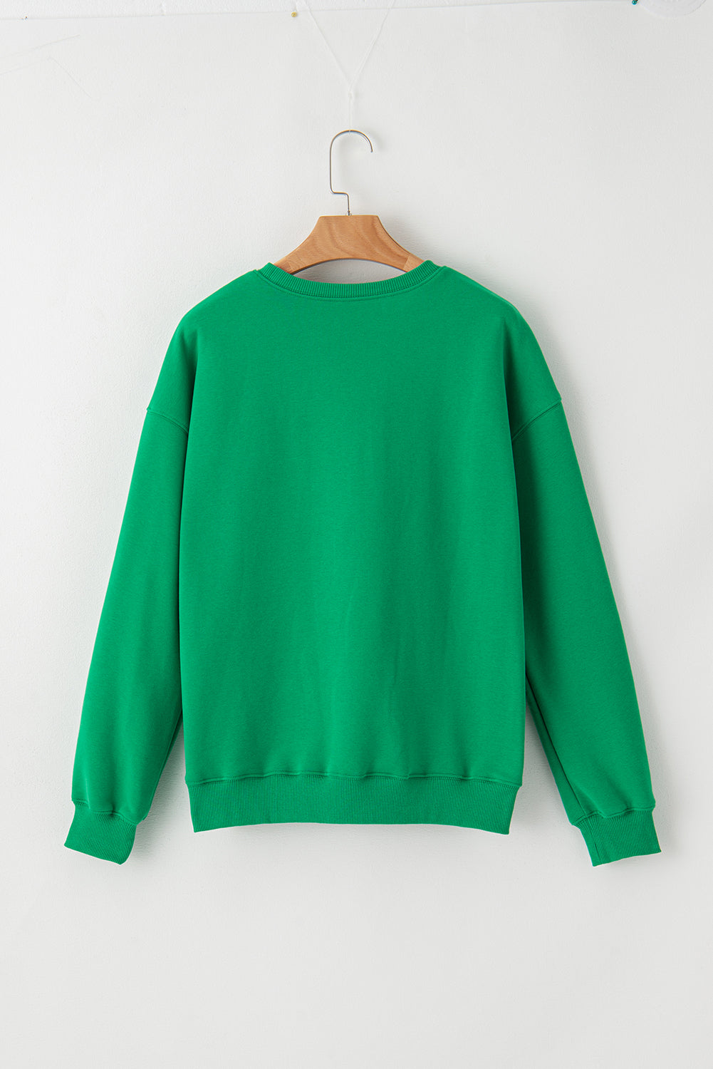 St. Patrick's Lucky Sequined Top Loose T-Shirt-Sweatshirts & Hoodies-[Adult]-[Female]-2022 Online Blue Zone Planet
