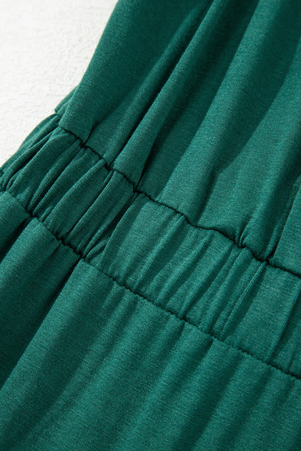 Blackish Green Deep V Pleated Crisscross Wide Leg Backless Jumpsuit-Bottoms/Jumpsuits & Rompers-[Adult]-[Female]-2022 Online Blue Zone Planet