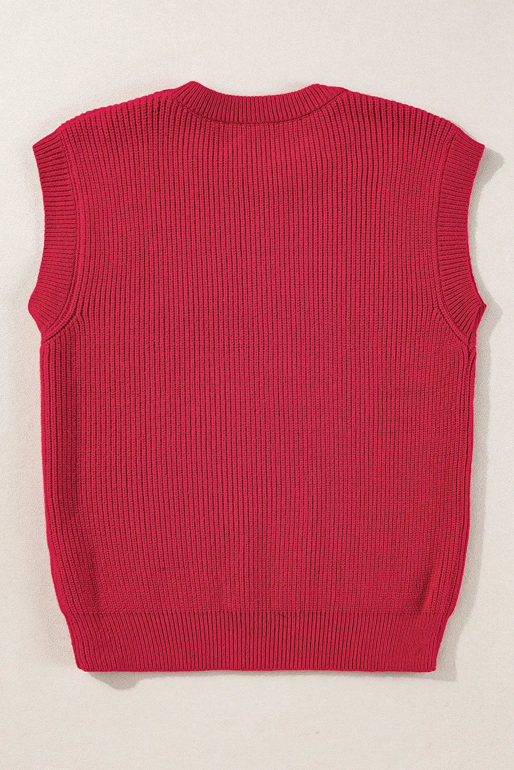 GAME DAY Round Neck Sweater Vest-TOPS / DRESSES-[Adult]-[Female]-2022 Online Blue Zone Planet