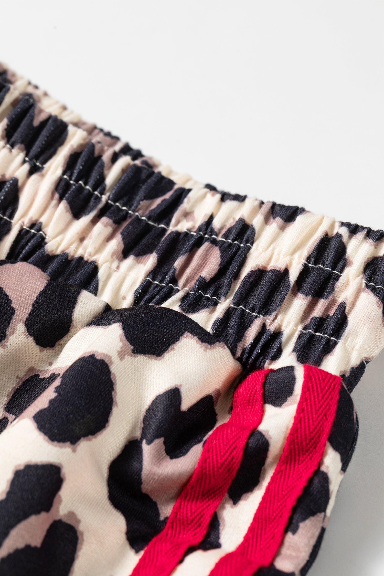 Rose Side Stripe Leopard Wide Leg Trousers-Bottoms/Pants & Culotte-[Adult]-[Female]-2022 Online Blue Zone Planet