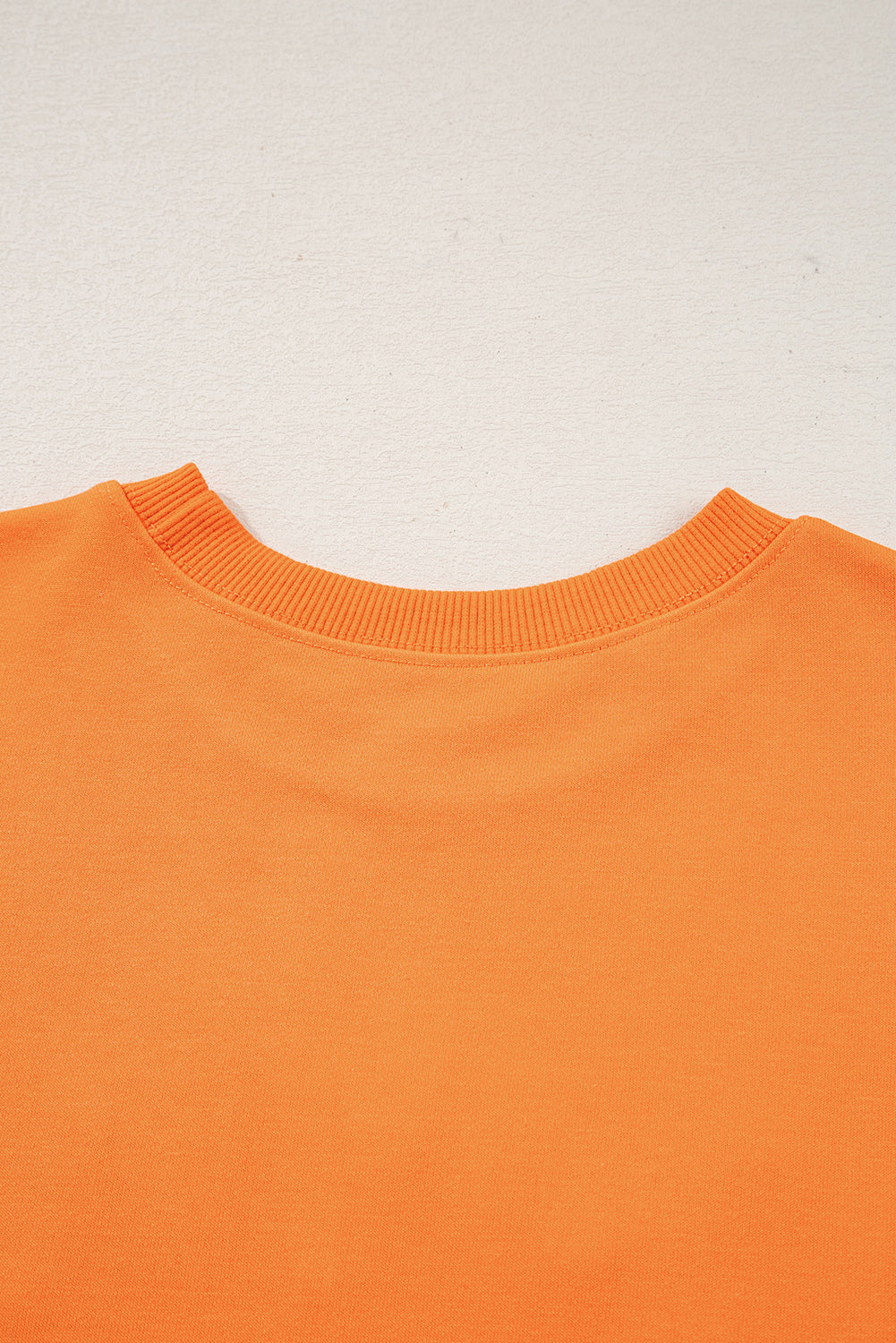 Grapefruit Orange Spooky Graphic Halloween Crew Neck Holiday Sweatshirt-Tops/Sweatshirts & Hoodies-[Adult]-[Female]-2022 Online Blue Zone Planet