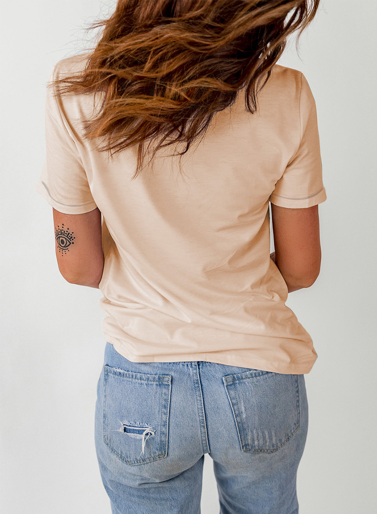 Khaki Western Poker Cards Graphic T Shirt-Graphic/Graphic Tees-[Adult]-[Female]-2022 Online Blue Zone Planet