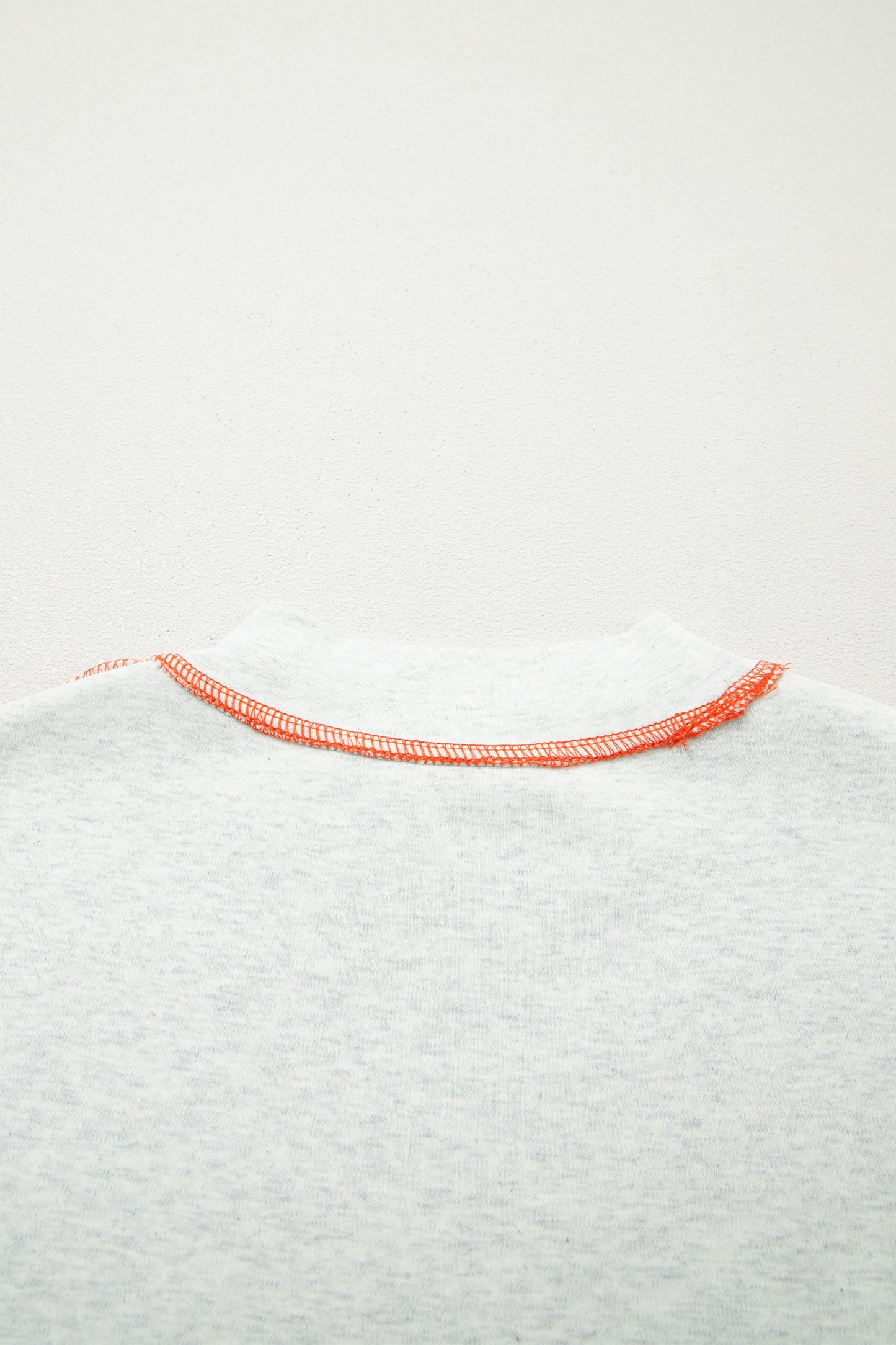 Light Grey Reversible Contrast-Stitched T-Shirt-Tops/Tops & Tees-[Adult]-[Female]-2022 Online Blue Zone Planet