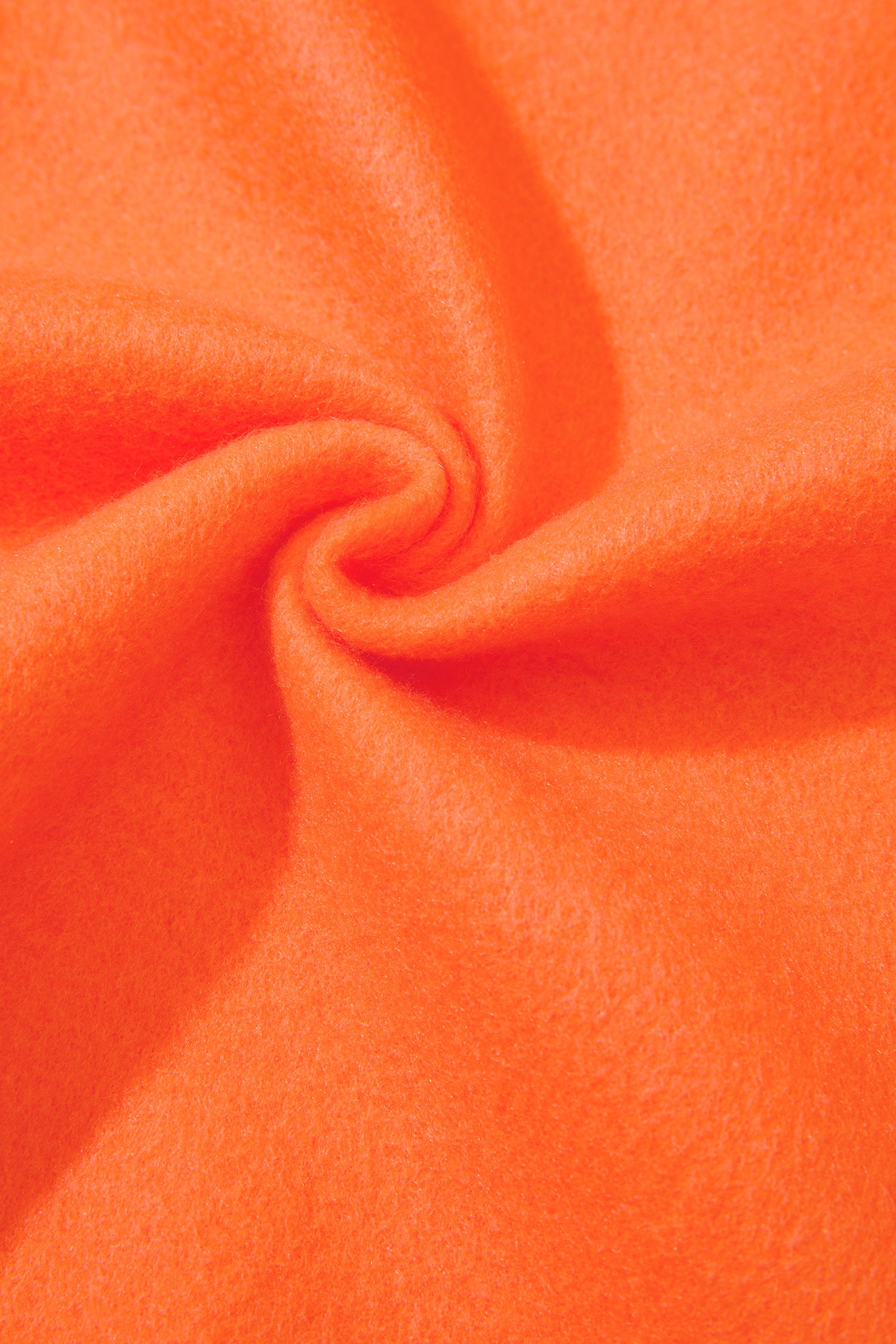 Orange Polka Dot Patchwork Round Neck Plus Size Sweatshirt-Plus Size/Plus Size Sweatshirts & Hoodies-[Adult]-[Female]-2022 Online Blue Zone Planet