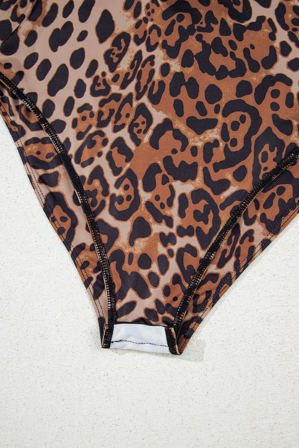 Brown Spaghetti Straps Ruched Leopard Bodysuit-Tops/Bodysuits-[Adult]-[Female]-2022 Online Blue Zone Planet