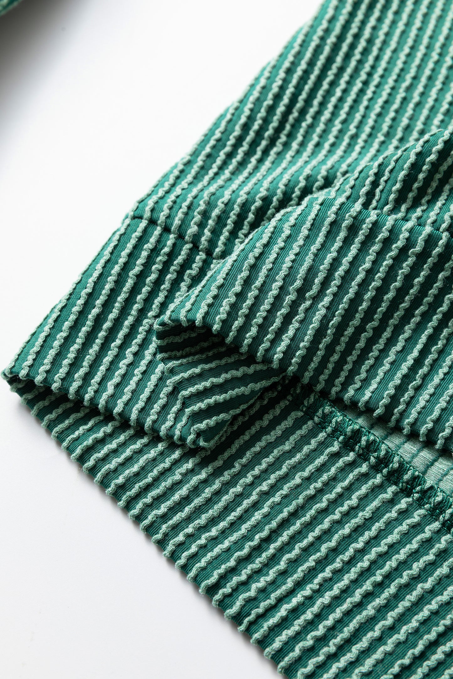 Dark Green MERRY Corded Long Sleeve Top and Pockets Pants Set-Two Piece Sets/Pant Sets-[Adult]-[Female]-2022 Online Blue Zone Planet