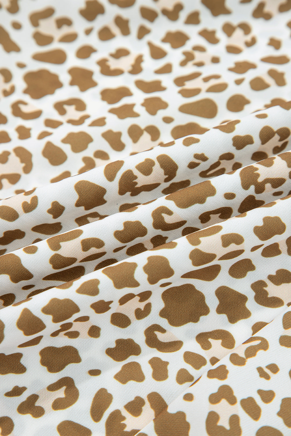 Khaki Leopard Drawstring Elastic Waistband Loose Pants-Bottoms/Pants & Culotte-[Adult]-[Female]-2022 Online Blue Zone Planet