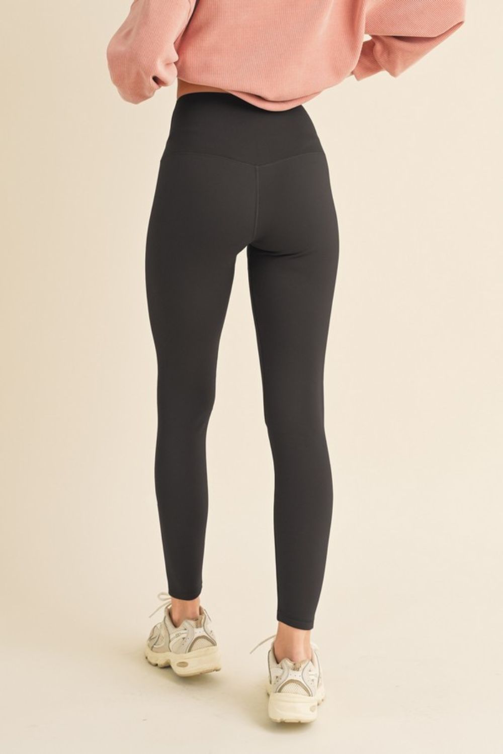 Yelete Full Size Fleece Lined High Waisted Leggings-BOTTOMS SIZES SMALL MEDIUM LARGE-[Adult]-[Female]-2022 Online Blue Zone Planet