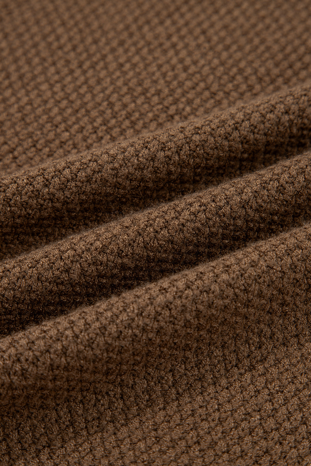 Dark Brown Color Block Knit Striped Sleeve Detail Casual Sweater-TOPS / DRESSES-[Adult]-[Female]-2022 Online Blue Zone Planet