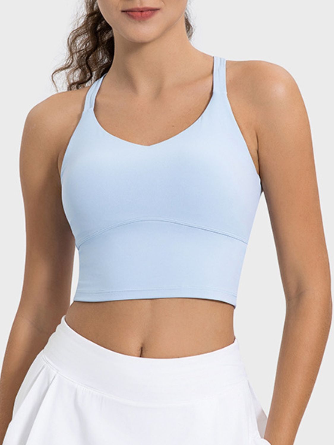 Blue Zone Planet | Millennia Crisscross Round Neck Active Tank-TOPS / DRESSES-[Adult]-[Female]-2022 Online Blue Zone Planet