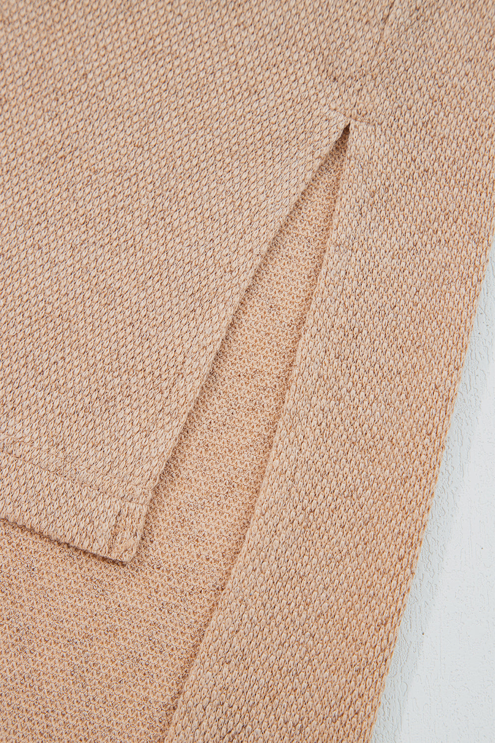 Parchment Plus Size Drop Shoulder Knit Tunic Top-Plus Size/Plus Size Tops/Plus Size Long Sleeve Tops-[Adult]-[Female]-2022 Online Blue Zone Planet