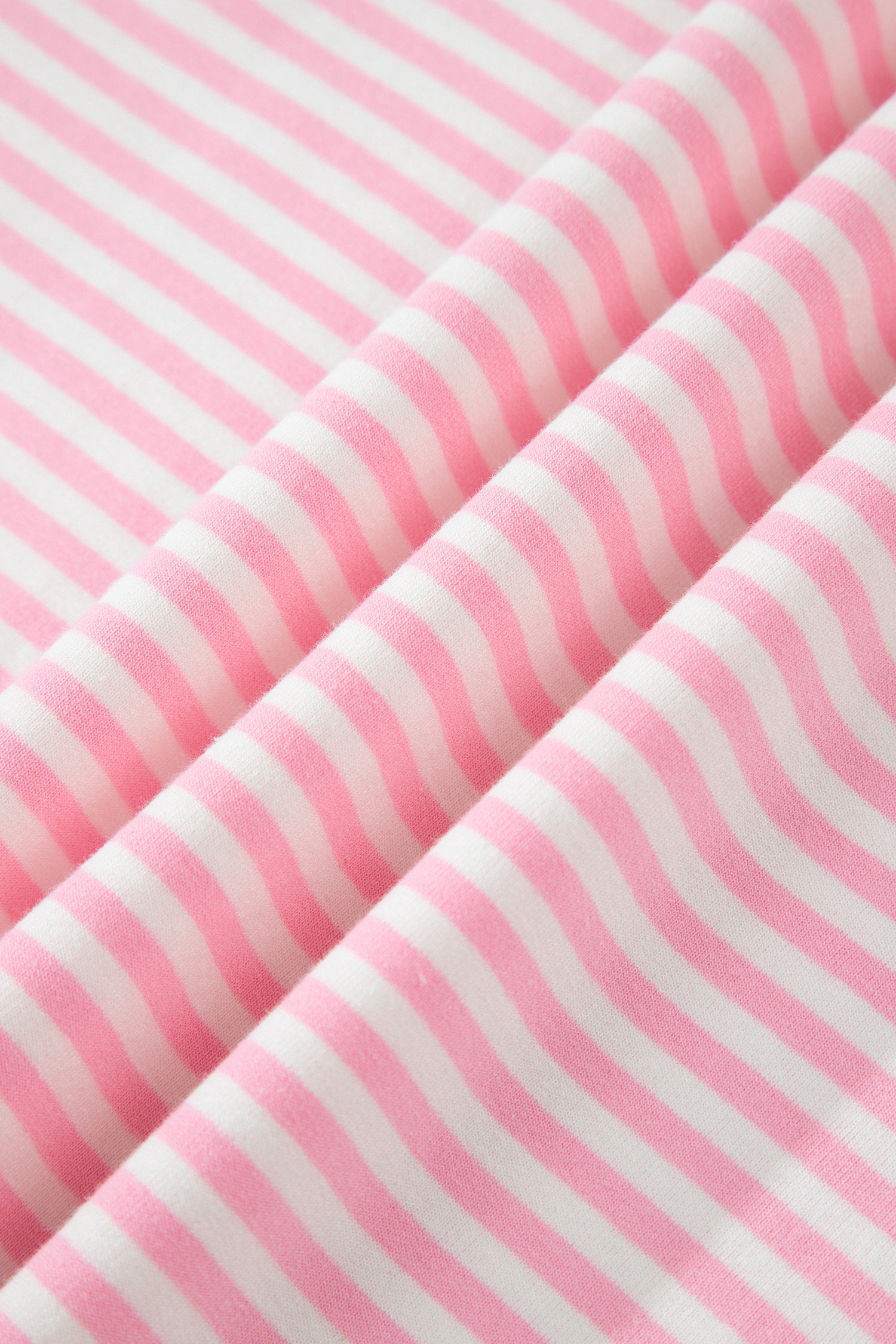 Pink Stripe Oversize Mock Neck Sweatshirt and Shorts Set-Two Piece Sets/Short Sets-[Adult]-[Female]-2022 Online Blue Zone Planet