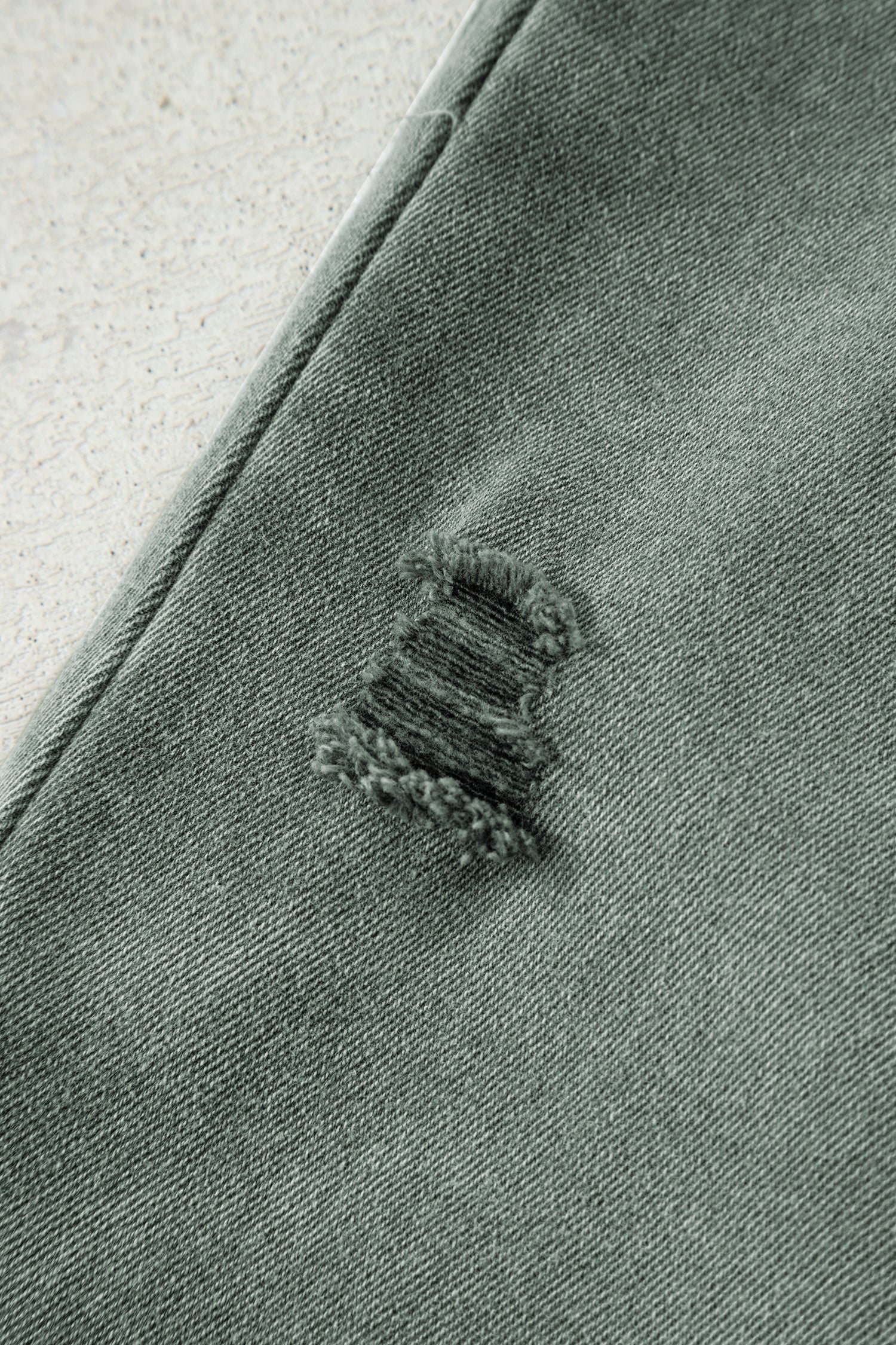 Four Leaf Clover Slight Distressed Raw Edge Wide Leg Jeans-Bottoms/Jeans-[Adult]-[Female]-2022 Online Blue Zone Planet