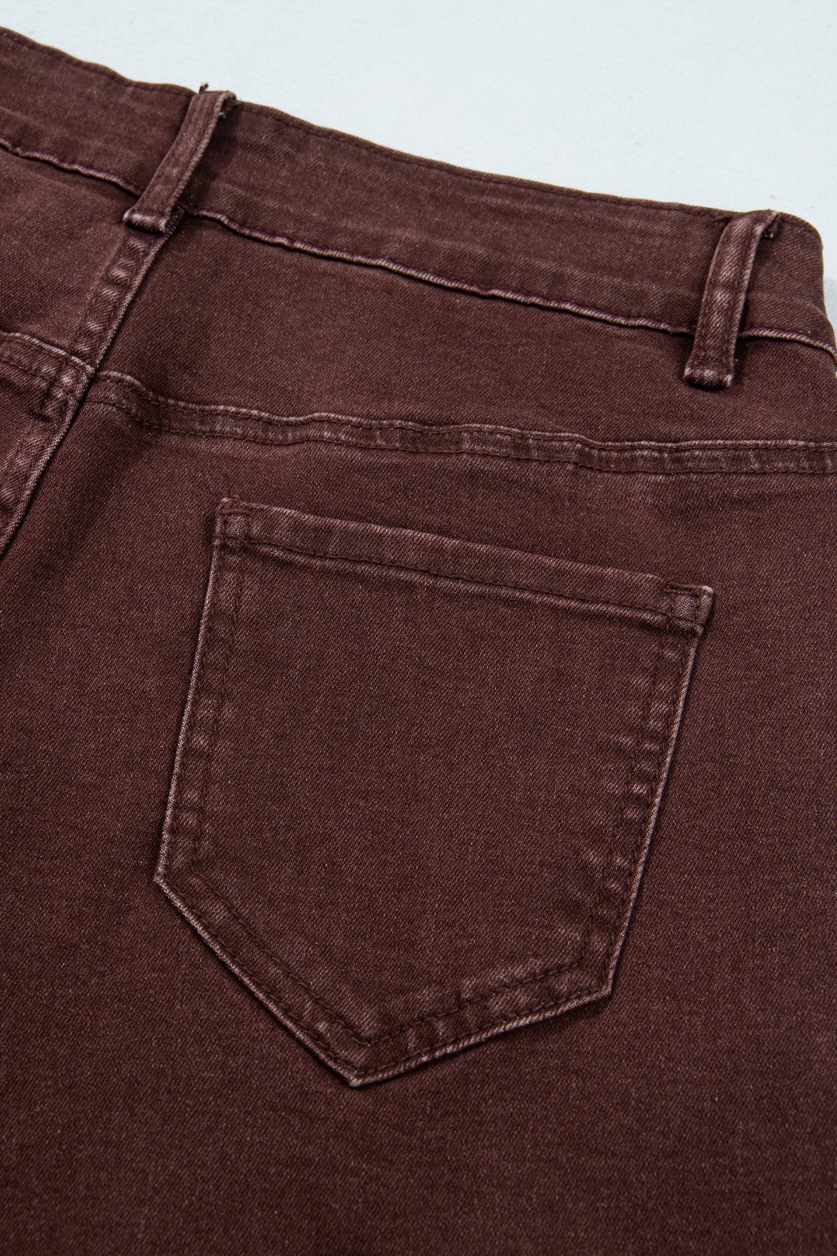 Dusk Blue Side Seam Rivet Detail Ankle Length Casual Jeans-Bottoms/Jeans-[Adult]-[Female]-2022 Online Blue Zone Planet