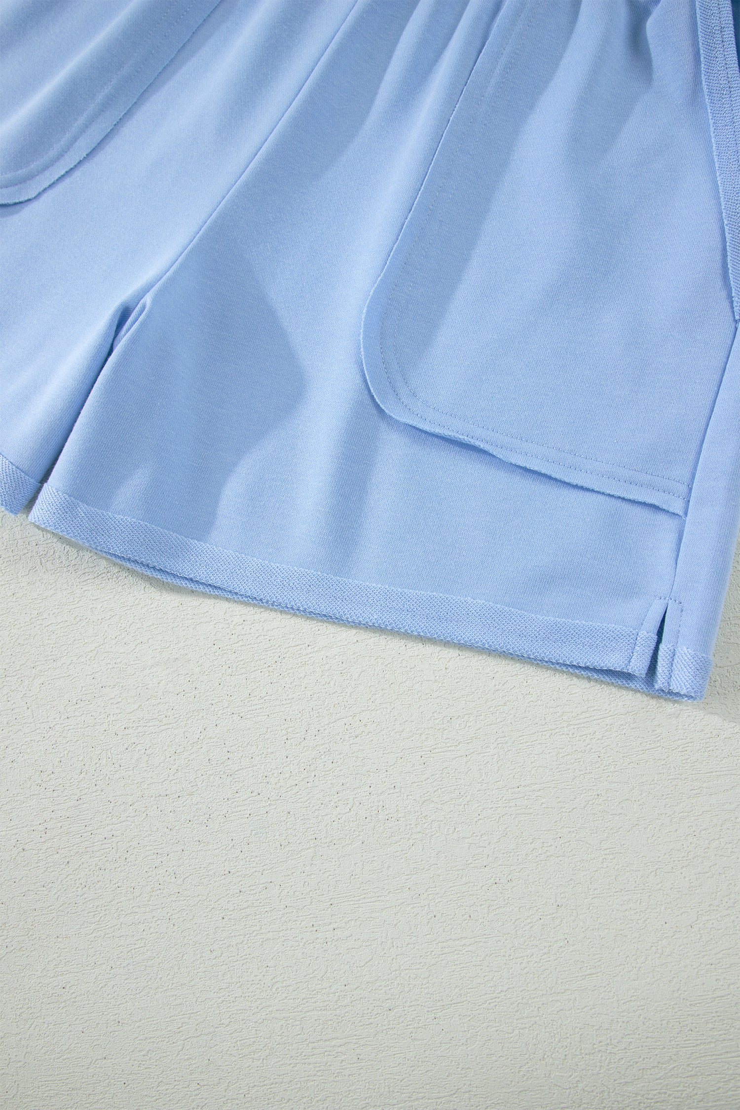Banana Cream Loose Polo Tee Elastic Waist 2pcs Short Set-Two Piece Sets/Short Sets-[Adult]-[Female]-2022 Online Blue Zone Planet