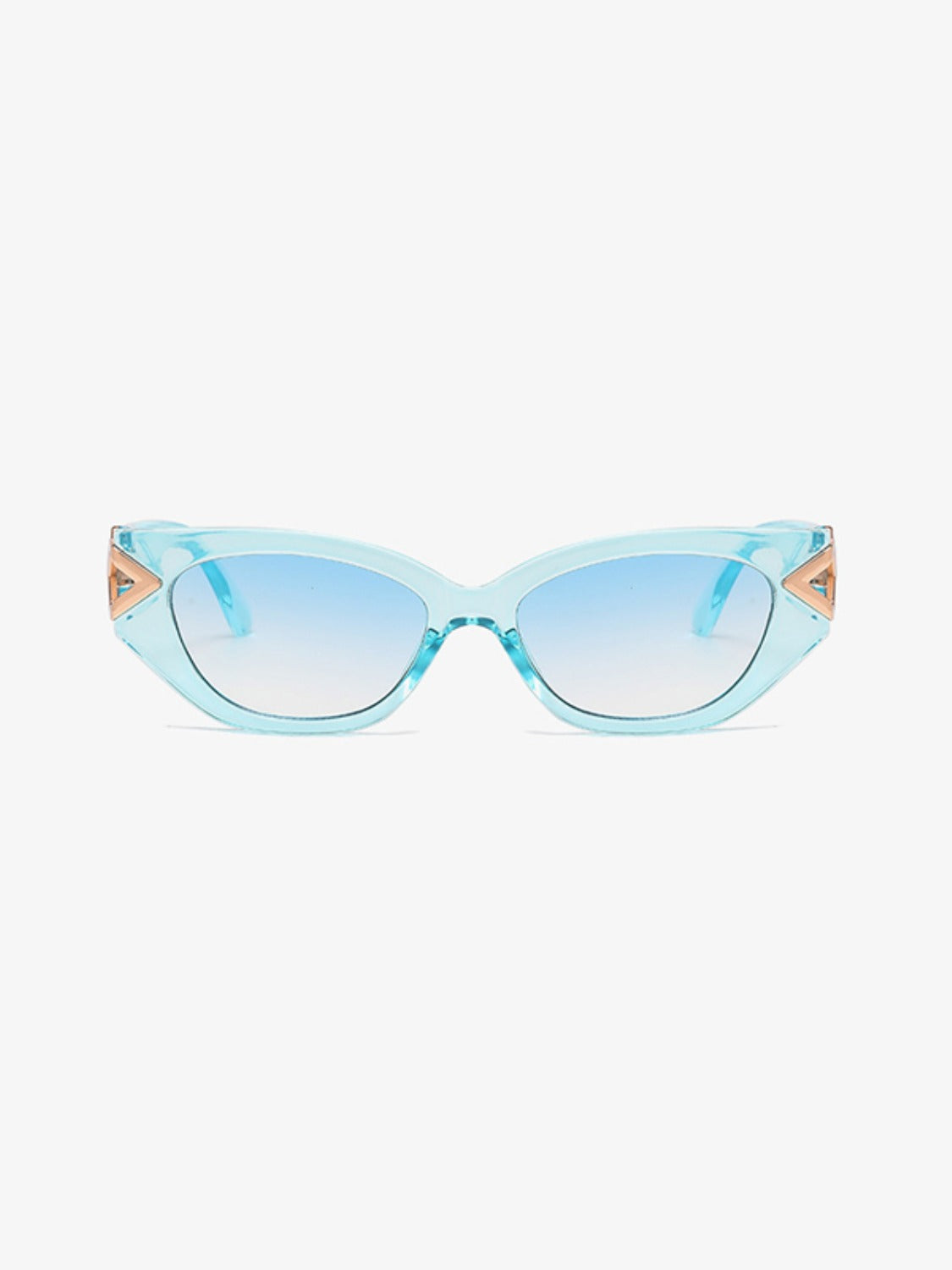Polycarbonate Frame Cat-Eye Sunglasses-SUN GLASSES-[Adult]-[Female]-Mint Blue-One Size-2022 Online Blue Zone Planet
