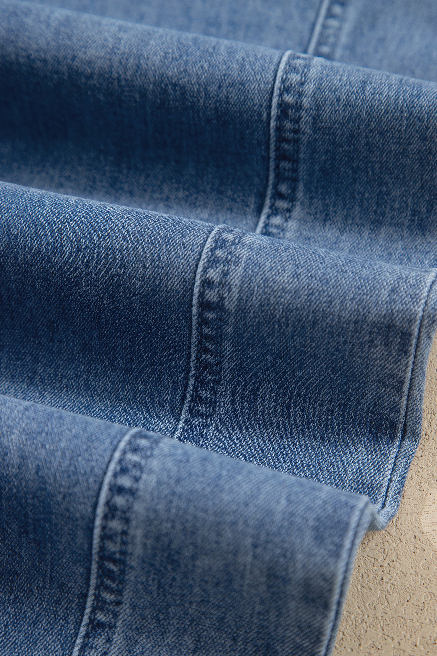 Dusk Blue Elastic Waist Harem Ankle Length Jeans