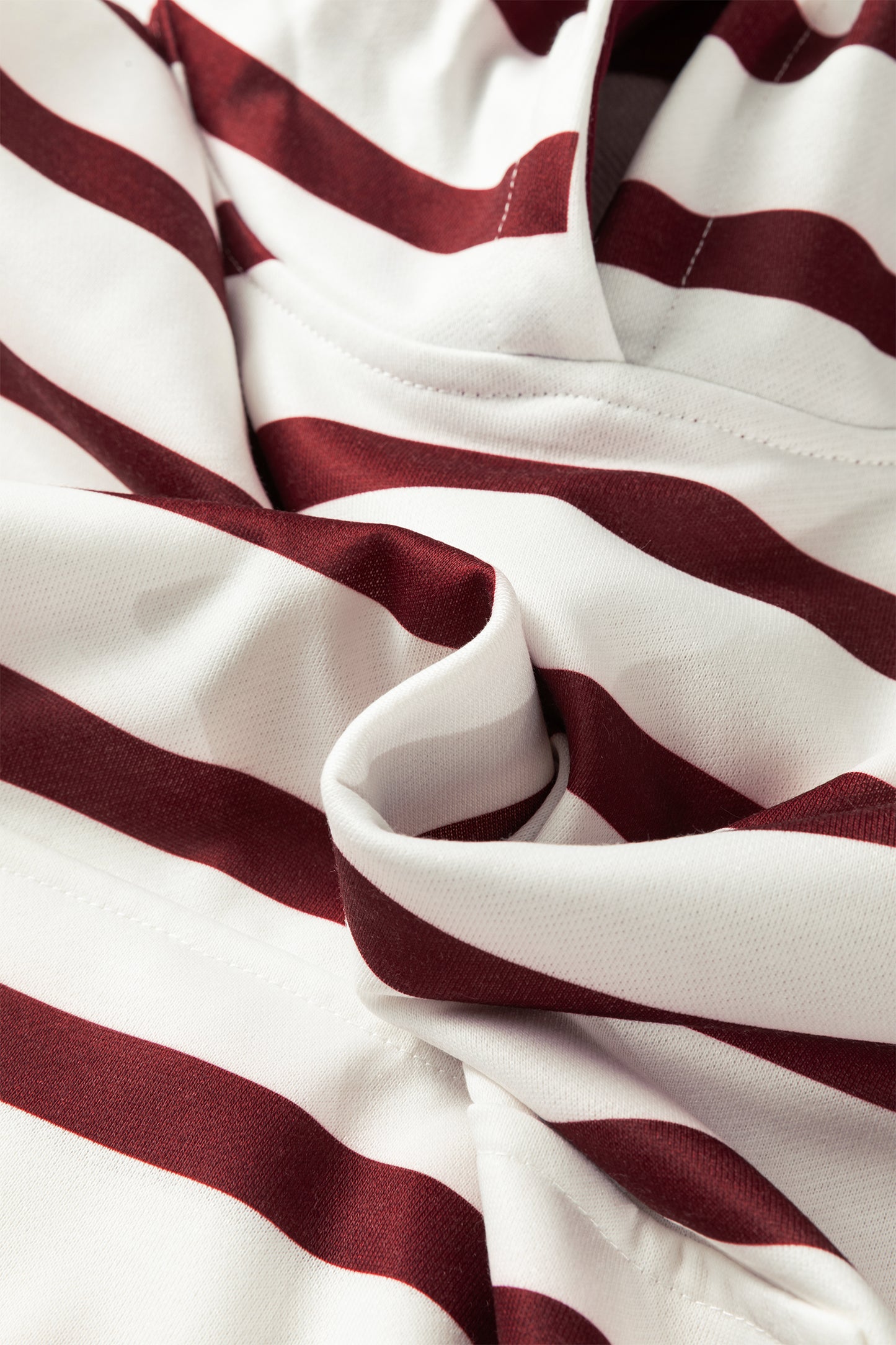 Red Stripe Pullover Hoodie Ribbed Solid Pants 2pcs Set Outfit-Tops / Dresses-[Adult]-[Female]-2022 Online Blue Zone Planet