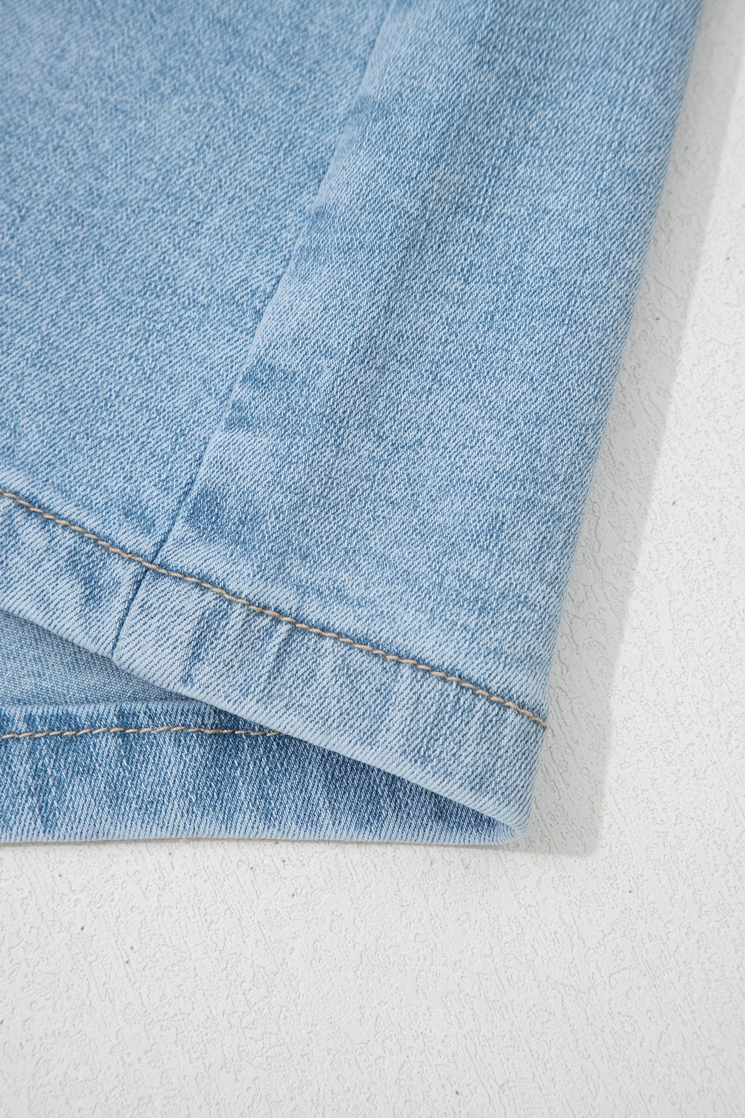 Myosotis High Rise Patch Pocket Denim Shorts-Bottoms/Denim Shorts-[Adult]-[Female]-2022 Online Blue Zone Planet