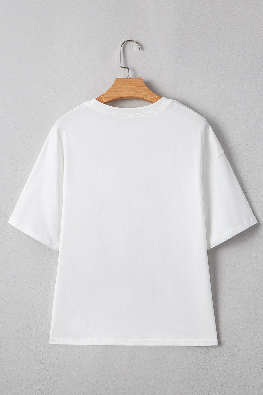 White Flag Bow Graphic Crewneck Tee-Tops/Tops & Tees-[Adult]-[Female]-2022 Online Blue Zone Planet