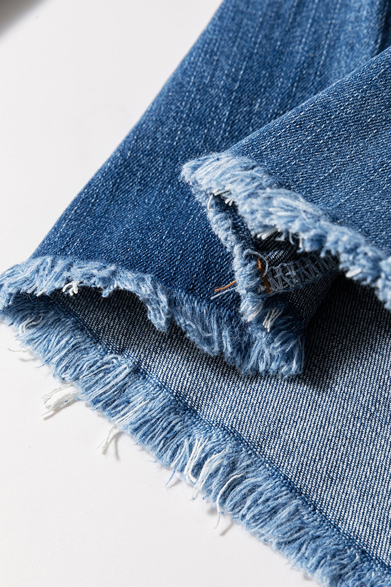 Blue Zone Planet | Sail Blue High Waist Button Fly Seamed Raw Hem Flare Jeans-Bottoms/Jeans-[Adult]-[Female]-2022 Online Blue Zone Planet