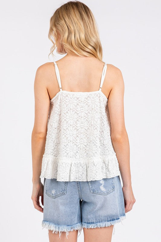 Mittoshop Textured V-Neck Cami-TOPS / DRESSES-[Adult]-[Female]-2022 Online Blue Zone Planet