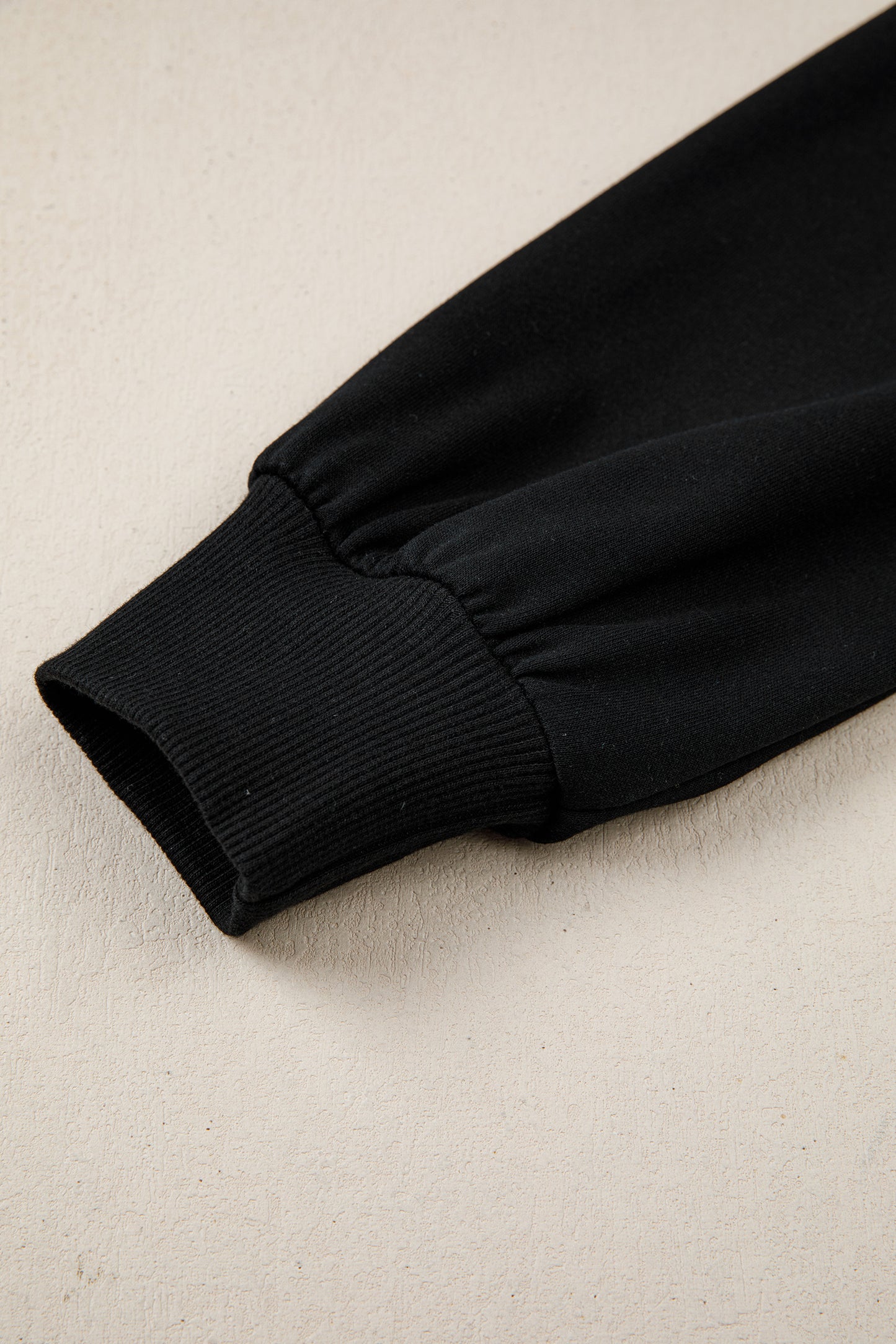 Black Bow Sequin XOXO Letter Graphic Exposed Seam Baggy Sweatshirt-Tops/Sweatshirts & Hoodies-[Adult]-[Female]-2022 Online Blue Zone Planet