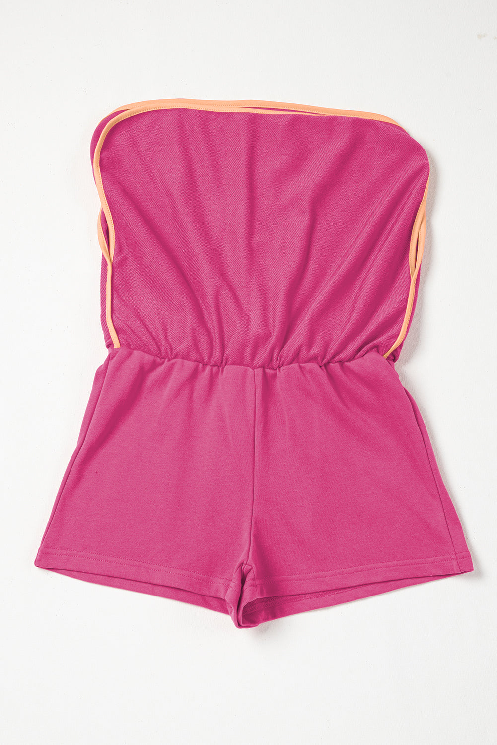 Blue Zone Planet | Rose Red Color Contrast Loose Pullover and Lace-up Waist Skort Set-Two Piece Sets/Two Piece Dresses-[Adult]-[Female]-2022 Online Blue Zone Planet