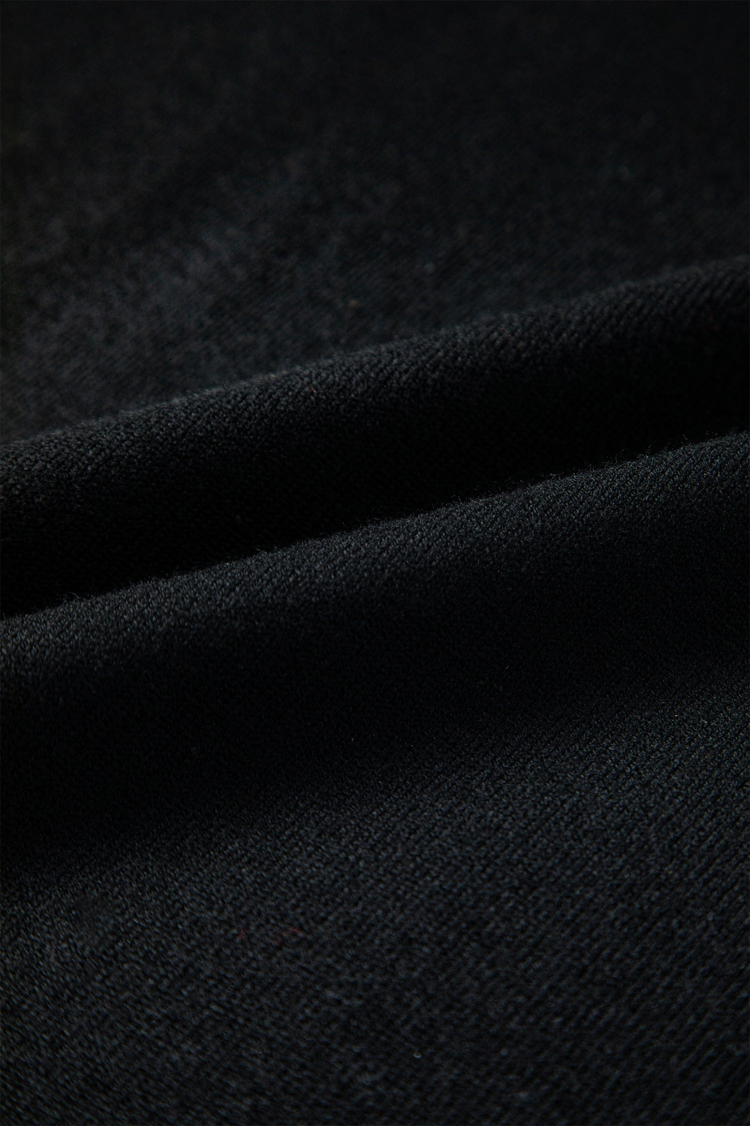 Black Asymmetric Neck Batwing Sleeve Shift Mini Sweater Dress-TOPS / DRESSES-[Adult]-[Female]-2022 Online Blue Zone Planet