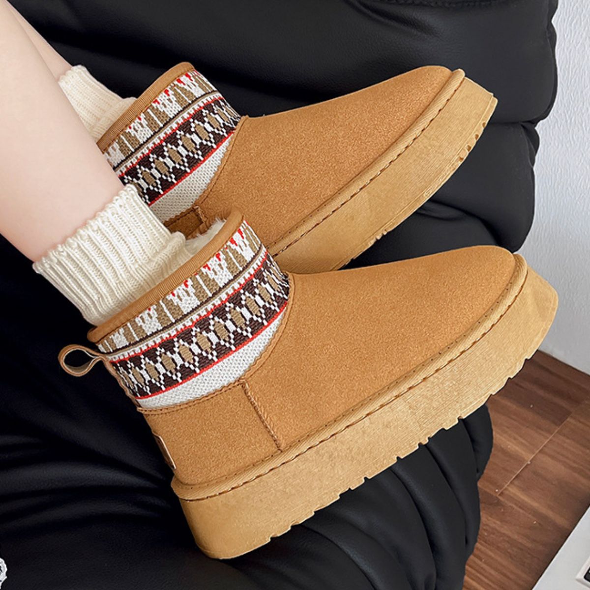 Thermal Suede Platform Boots-SHOES-[Adult]-[Female]-2022 Online Blue Zone Planet