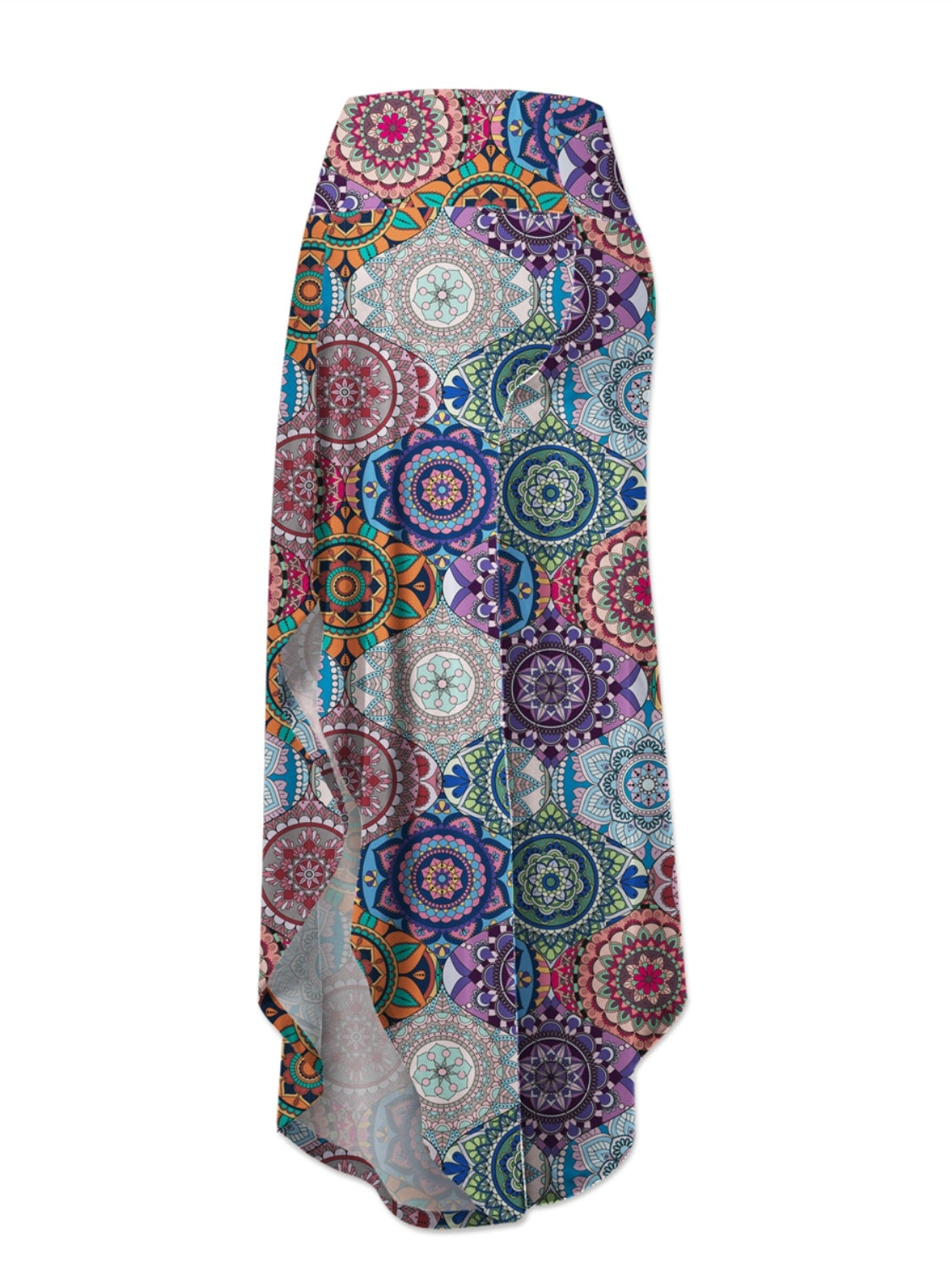 FAM-FAM Printed Wide Leg Pants-BOTTOM SIZES SMALL MEDIUM LARGE-[Adult]-[Female]-2022 Online Blue Zone Planet