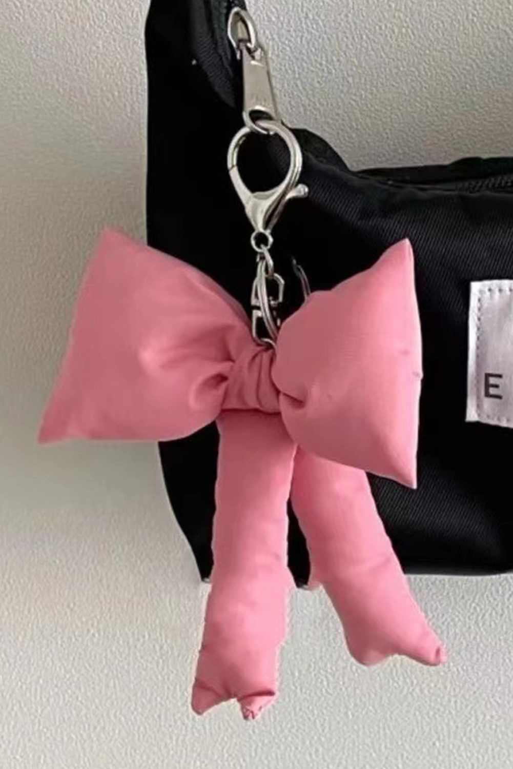 Blue Zone Planet | Pink Puff Bow Bag Charm Cute Keychain-Accessories & Jewelry-[Adult]-[Female]-Pink-ONE SIZE-2022 Online Blue Zone Planet