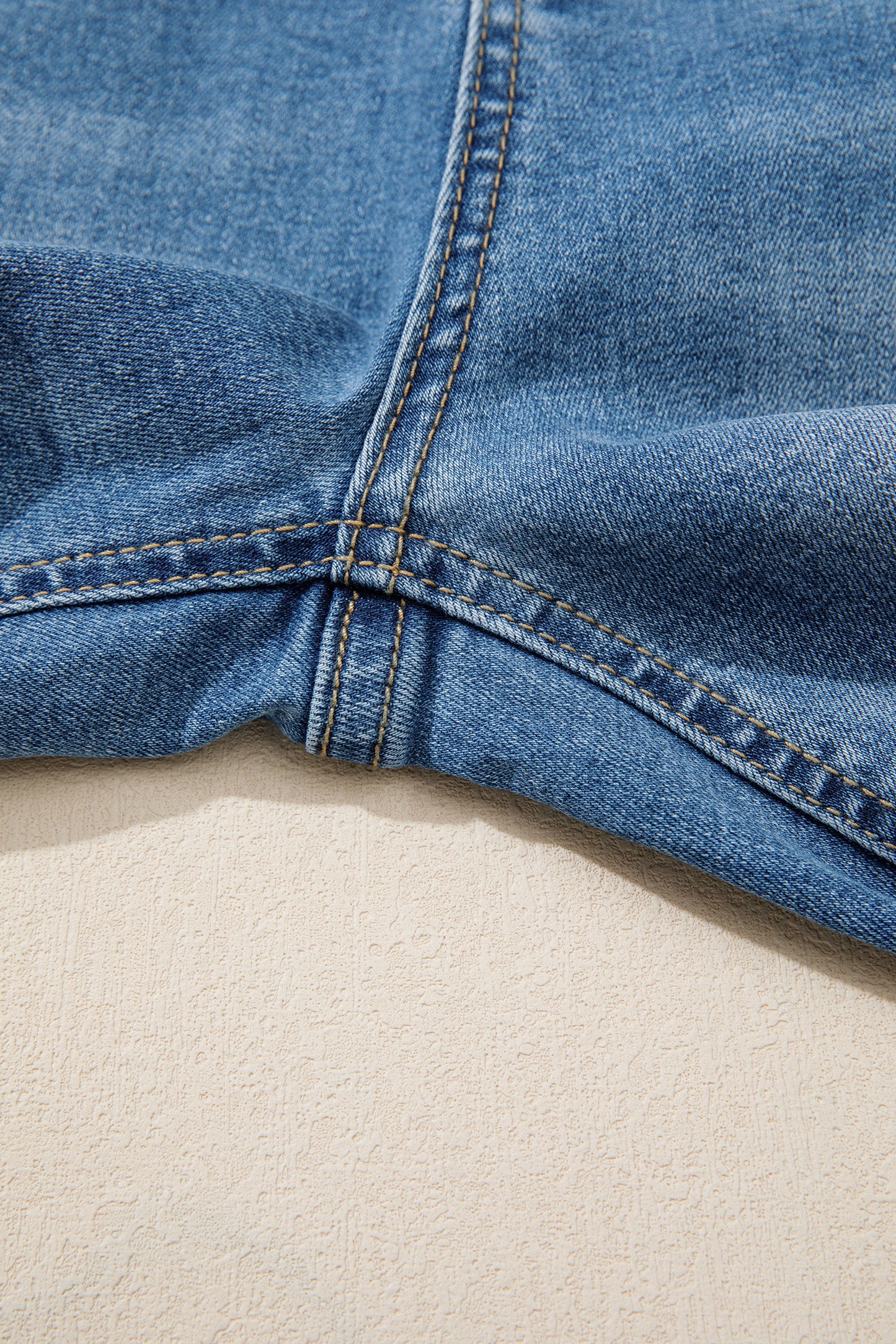 Myosotis Acid Washed Straight Leg Full Length Casual Jeans-Bottoms/Jeans-[Adult]-[Female]-2022 Online Blue Zone Planet
