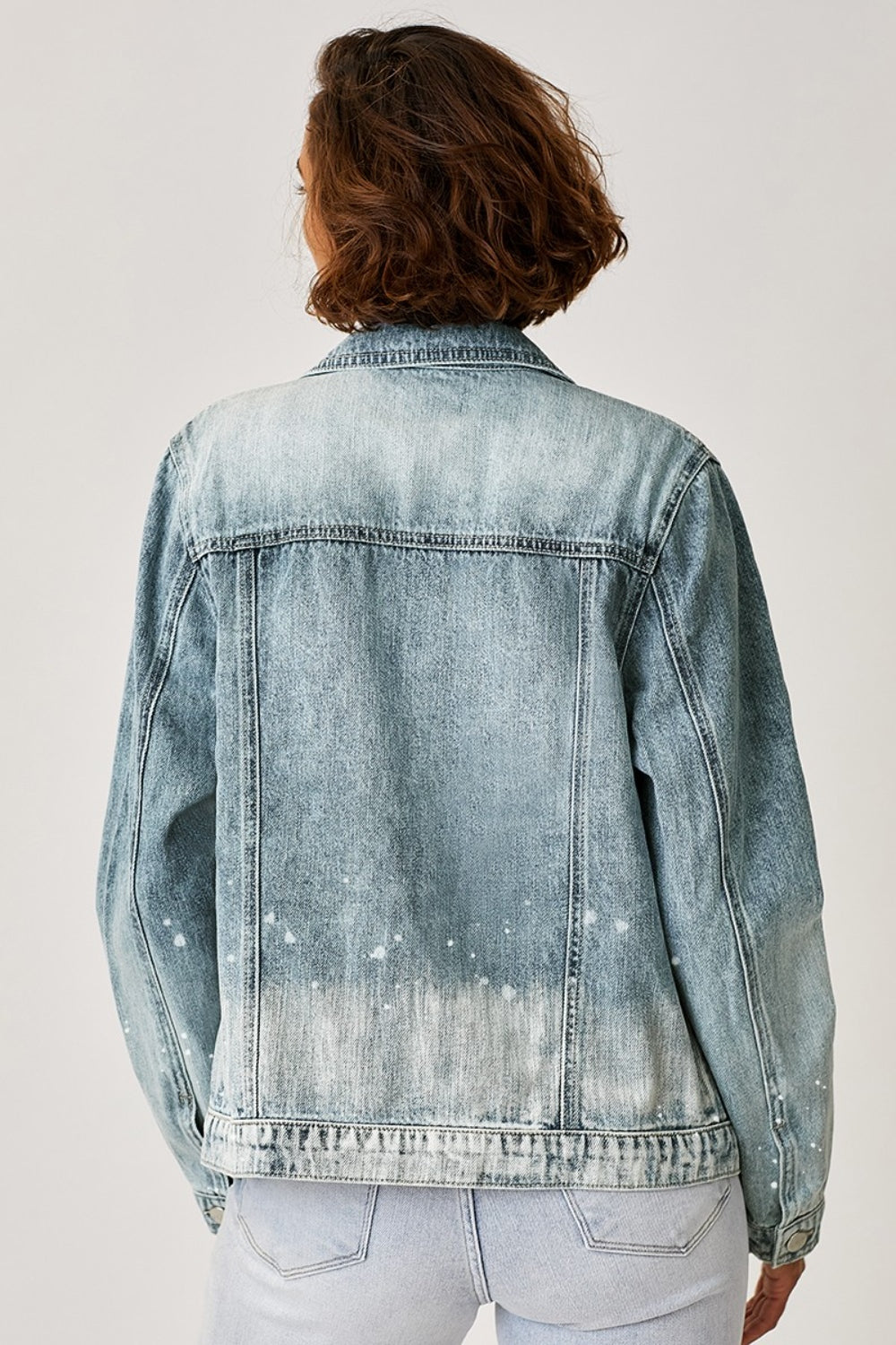 RISEN Button Up Ombre Washed Jacket-TOPS / DRESSES-[Adult]-[Female]-2022 Online Blue Zone Planet