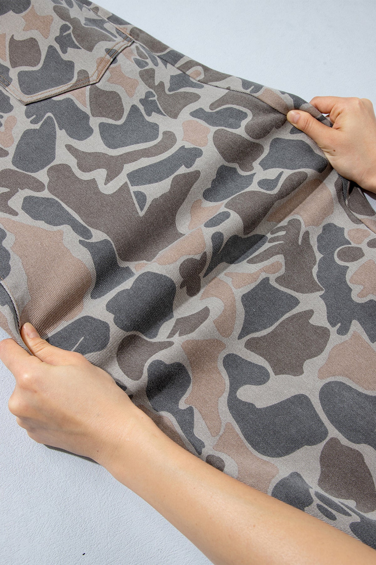Multicolour Plus Size Camouflage Print High Rise Barrel Jeans-Plus Size/Plus Size Bottoms-[Adult]-[Female]-2022 Online Blue Zone Planet