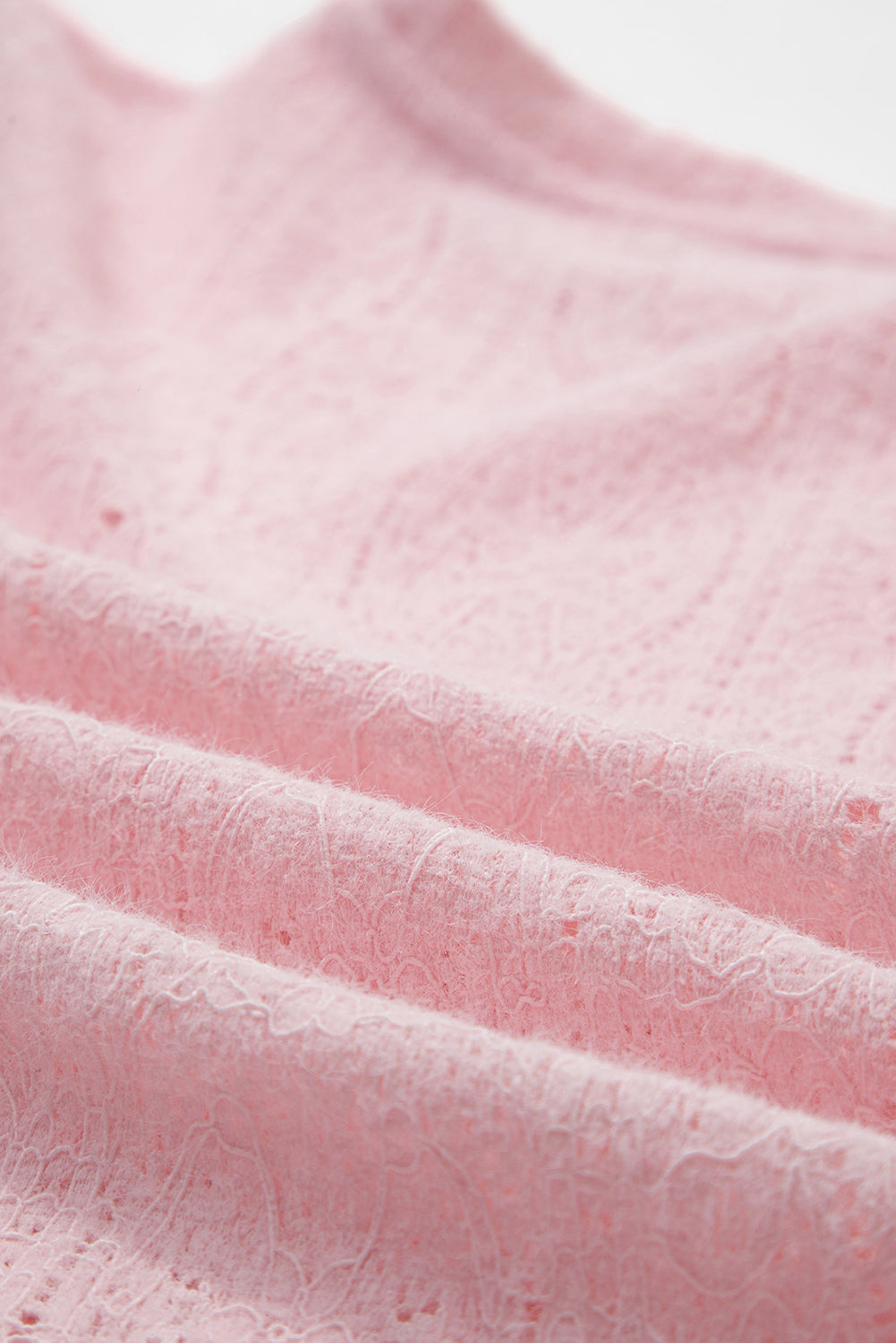 Light Pink Semi Sheer Lace Long Sleeve Cropped Top-Tops/Long Sleeve Tops-[Adult]-[Female]-2022 Online Blue Zone Planet