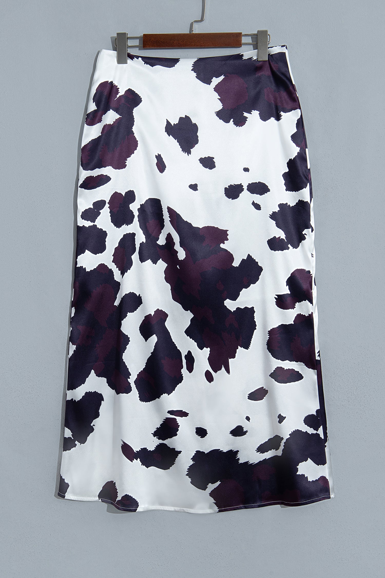 Brown Abstract Print Western Long Metal Zip-Up Waist Daily Wear Skirt-Bottoms/Skirts & Petticoat-[Adult]-[Female]-2022 Online Blue Zone Planet