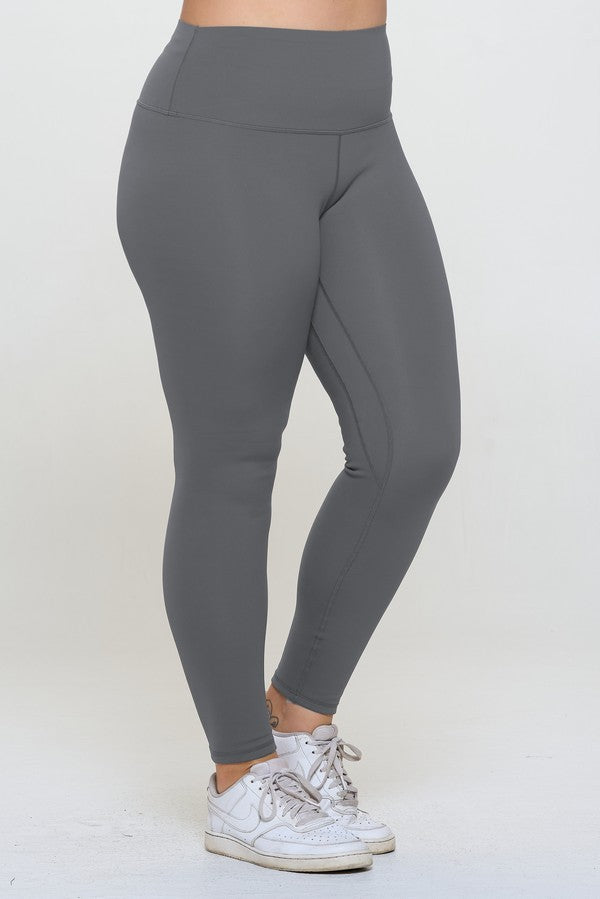 Yelete Full Size Fleece Lined High Waisted Leggings-BOTTOMS SIZES SMALL MEDIUM LARGE-[Adult]-[Female]-2022 Online Blue Zone Planet