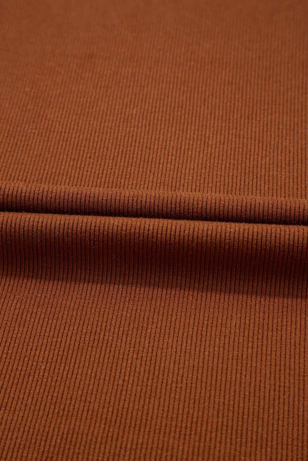Cinnamon Leather Ruffle Sleeve Patchwork Round Neck Blouse-Tops/Blouses & Shirts-[Adult]-[Female]-2022 Online Blue Zone Planet