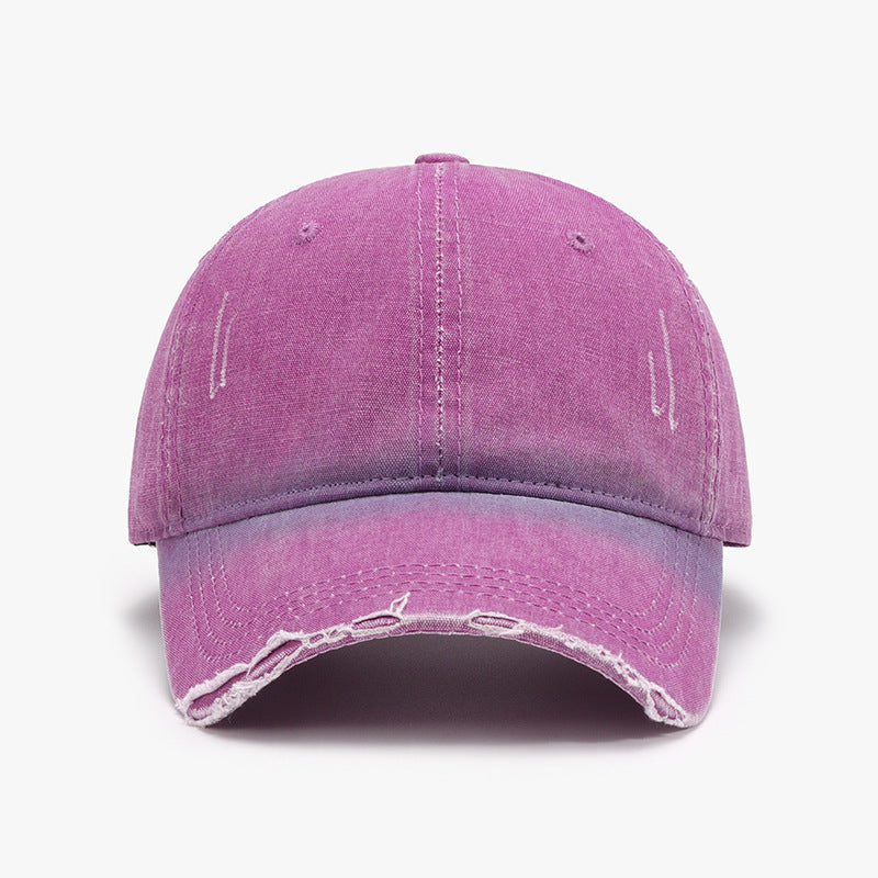 Blue Zone Planet | Distressed Washed Adjustable Baseball Cap-TOPS / DRESSES-[Adult]-[Female]-Hot Pink-One Size-2022 Online Blue Zone Planet