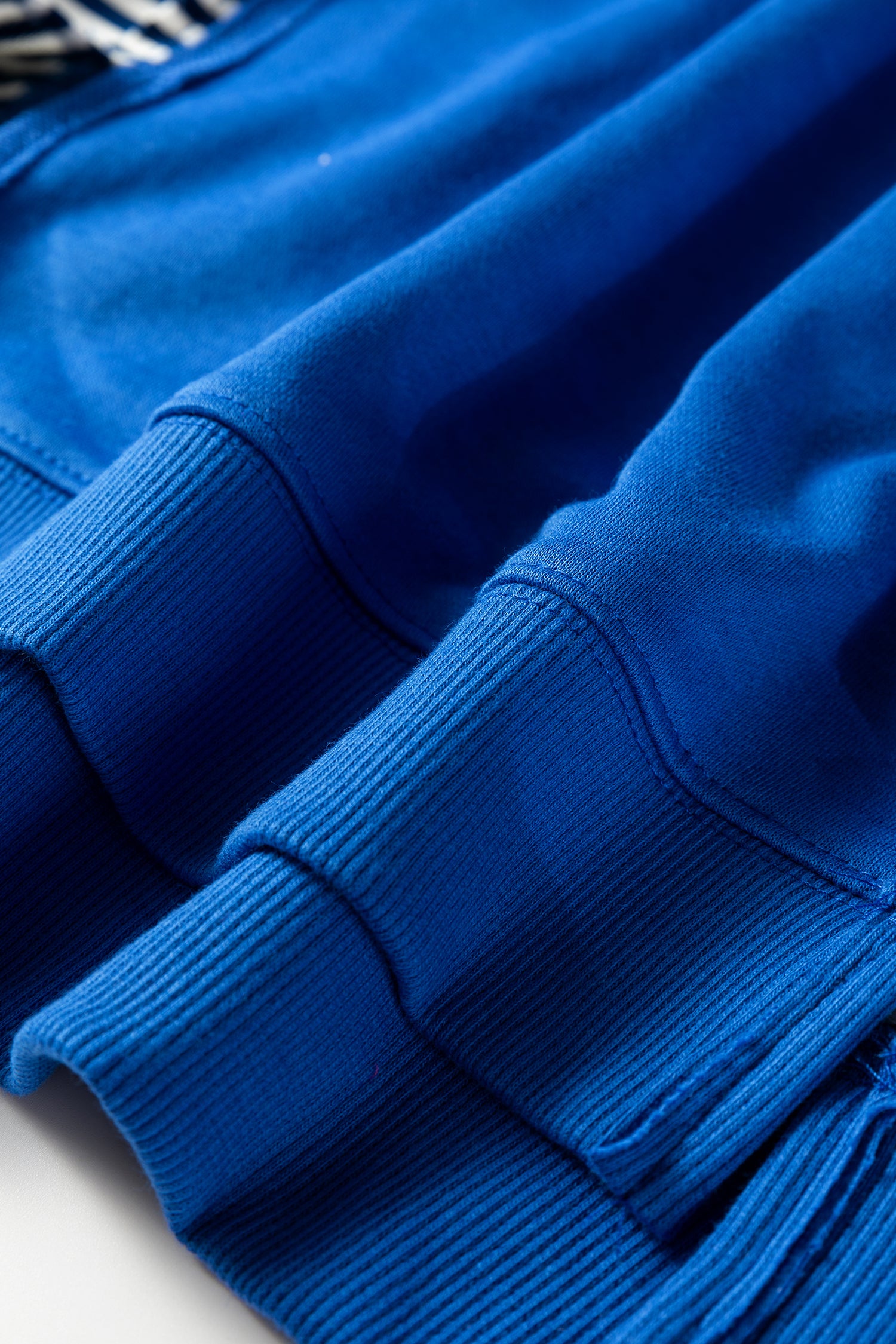 Dark Blue Striped Patchwork Sleeve Colorblock Sweatshirt-Tops/Sweatshirts & Hoodies-[Adult]-[Female]-2022 Online Blue Zone Planet