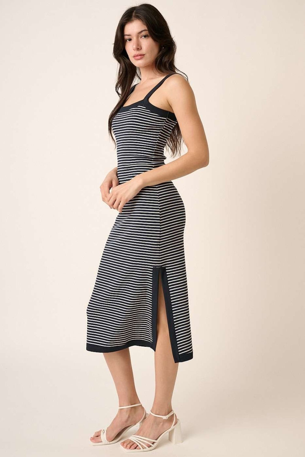 Mittoshop Contrast Striped Midi Cami Dress-TOPS / DRESSES-[Adult]-[Female]-2022 Online Blue Zone Planet